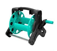 AugustknowU Supporto avvolgitubo per la pulizia di giardino e auto, bobina in PP ad alta pressione da 25 m con avvolgimento senza grovigli, design multicolore (blu lago)