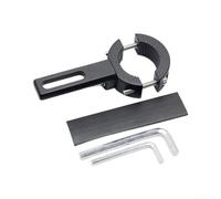AugustknowU Supporto di alluminio della luce del motociclo LED con il morsetto ammortizzante per la stabilità leggera costante del manubrio rotondo, lega di alluminio, assorbimento degli urti
