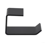 AugustknowU Supporto per cuffie in acrilico con staffa a L per scenari di montaggio doppio, tra cui parete e scrivania inferiore utilizzando nastro adesivo