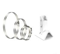 AugustknowU Supporto per telecamera di sicurezza per esterni Eufy per SoloCam S340 E30 E42 S330 materiale ABS progettato per affidabilità in tutte le stagioni