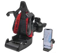 AugustknowU Supporto per telefono da corsa per auto, design antiurto, adatto per smartphone con larghezza massima 8 5 cm per una guida sicura (rosso)