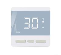 AugustknowU Termostato elettrico del pavimento 25A per la gestione affidabile della temperatura in per i bagni turchi e le aree viventi (bianco)