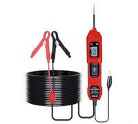 AugustknowU Tester professionale per circuiti automobilistici che supporta sistemi da 12 V e 24 V con intervallo di tensione da 3,5 V a 36 V e capacità di rilevamento dei guasti (rosso)