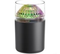 AugustknowU Umidificatore USB per casa, ufficio, auto, con luce LED ambientale e funzionamento silenzioso, fino a 8 ore di autonomia, tecnologia nebbia (nero)