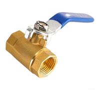 AugustknowU Valvola a sfera in ottone con struttura in ottone ispessito e doppia filettatura interna per un flusso costante e un funzionamento delle perdite (4 punti)