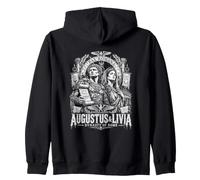 Augusto E Livia Dinastia di Roma Pax Romana Felpa con Cappuccio