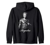 Augusto Imperatore Romano Antica Roma Cesare Statua Felpa con Cappuccio