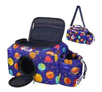 AUGVO Custodia da trasporto per Tonies, custodia portatile compatibile con personaggi Tonies e Figures per Tonies, borsa da trasporto per lettore audio Tonies, cuffie, blu