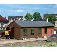 AUHAGEN 11332 Scala HO Rimessa locomotive a due posti in legno e mattoni