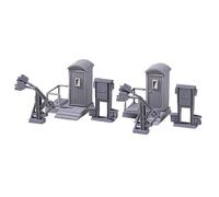 Auhagen 12 242 H0/TT 2 telefoni di soccorso e 4 stazione di scambio Kit da mon