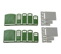 Auhagen 80250 H0 Cancelli, Porte, Gradini, Rampe Verde Kit in plastica da cost