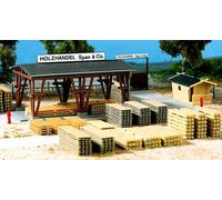 Auhagen H0 11353: Abbracciano il Commercio Del Legname & Co