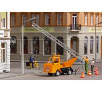 Auhagen H0 41656 - Multicar M22 Con Scala A Doppia Altezza Kit Nuovo