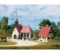 Auhagen N 14461 - Chiesa Del Villaggio Con Canonica Kit Merce Nuova