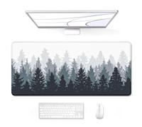 Auhoahsil Tappetino per mouse grande, XXL esteso da 88,9 x 38,1 cm, tappetino da scrivania impermeabile con bordo cucito, antiscivolo, per tastiera del computer portatile, per ufficio e casa, design