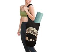 AuHomea Wild Boar Moon - Borsa per tappetino da yoga da donna, extra large, accessorio per yoga
