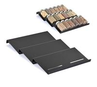 AUHOU 6 portaspezie, cassetto per spezie, cassetto per spezie, struttura opaca, portaspezie con gommini antiscivolo