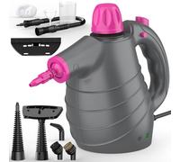 AUIFFER Pulitore a Vapore Portatile, Pistola a Vapore per Pulire con 10 Accessori, Sicurezza Blocco, Pressione 3,5 Bar, Pronto in 3 Minuti, Steam Cleaner per Divani e Tessuti - Rimuove Sporco e Grasso