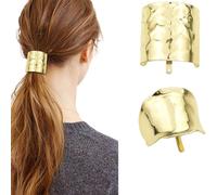 Auiremrti 2pcs Ponytail Holder capelli clip, Lava coda alta capelli clip, anello di metallo vestito capelli, capelli lunghi coda di cavallo capelli clip, accessori decorativi