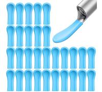 Auiremrti 30 Pezzi Punte di Ricambio per rimuovi cerume-Punte sostituibili per pulitori Auricolari, tamponi Auricolari, otoscopio con Luce, Cucchiaio Auricolare, Sicuro e igienico