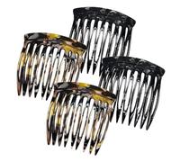 Auiremrti Haarkamm Zum Stecken, Set di 4 Mini Fermagli per Capelli, Pettini Laterali Francesi in Acetato di Cellulosa, Design Vintage, Ideale per Tutti i Tipi di Capelli