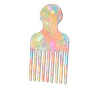 Auiremrti Haarpickelkamm, pettine a denti larghi per ricci, raccoglitore per capelli per donne, pettine per capelli a denti lunghi, pettine districante, strumento per styling capelli, 4,8 pollici,