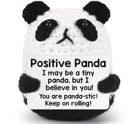 Auiremrti Mini-Panda-Cesto Pasquale-Set Base,Riempimento Uova di Pasqua,Animali all'Uncinetto Positivi,Sostegno emotivo e Motivazionale,Regali di Compleanno Panda Fatti a Mano