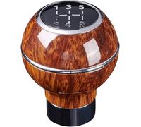 Auitoer Pomello del cambio da corsa 5 per la velocità Pomello del cambio manuale Leva Maniglia a sfera pomello del cambio(D'argento)