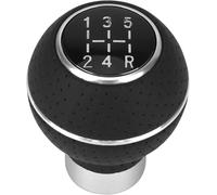 Auitoer Pomello del cambio da corsa M8 M10 M11 M12 5 per velocità Pomello del cambio universale Leva Testa pomello del cambio(D'argento)