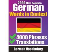Auke de Haan Sk 2000 Most Common German Words in Context 4000 Phrase (Tascabile)