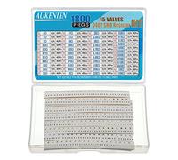 AUKENIEN 0402 Resistenze SMD 45 Valori 1800 Pezzi 0R a 10M Ohm Resistenza 1/16W Resistori SMT Kit Assortimento con ±1% Tolleranza