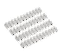 AUKENIEN 5A / 6A Morsetti Elettrici a Doppia Fila Terminale Vite 12 Vie Mammut Elettrico Morsettiera Elettrica 5/6 Ampere Bianchi per Collegamento del Cavi