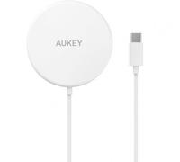 Aukey Aircore Caricabatterie magnetico Qi Wireless 15W - bianco