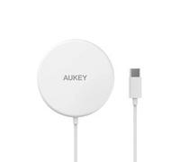 AUKEY Aircore Interno USB Carica wireless 1,2 m Bianco Charger 15 W LC-A1-WT