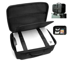 AUKURA Custodia rigida imbottita per PS5/Pro/Slim, scomparti multipli per PS5 e accessori, tutto in un'unica borsa protettiva imbottita per PS5