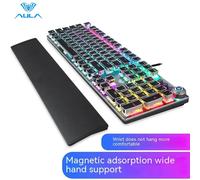 AULA F2088 Tastiera meccanica da gioco Punk Keycap Retro 104 tasti Manopola multimediale Tastiera da gioco anti-ghosting cablata retroilluminata RGB