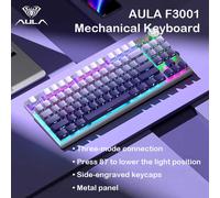 AULA F3001 Tastiera meccanica wireless Bluetooth cablata tripla modalità retroilluminata