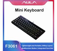 AULA F3061 Tastiera cablata mini tastiera Tastiera retroilluminata RGB per ufficio e casa Computer desktop Tastiera portatile e da gioco