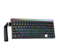 Aula Hero 75 HE Tastiera da Gioco Senza Fili Tastiere Meccaniche, Nero | Tri-Mode BT 5.0/2.4GHz/USB-C 75% tastiera in alluminio, RGB Custom Keyboard Hall Effect, tastiera del computer compatibile