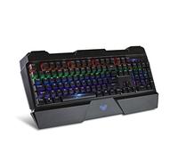 aula retroilluminato Gaming tastiera con retroilluminazione regolabile viola rosso blu metallico USB illuminato tastiera del computer