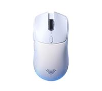 AULA SC580 SE - Mouse da gioco wireless Tri-Mode 2.4G/BT5.0/USB-C ricaricabile, 10000 DPI, mouse da gioco wireless regolabile con 6 pulsanti programmabili, mouse ergonomico per PC (WH)