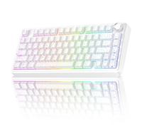 AULA Tastiera meccanica wireless F75 Pro con manopola, tastiere da gioco personalizzate sostituibili a caldo al 75%, retroilluminazione RGB, interruttori pre-lubrificati, tasti in PBT stampati