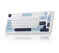 AULA Tastiera meccanica wireless S75 PRO con schermo e manopola, tastiera da gioco sostituibile a caldo al 75% con interruttori pre-lubrificati, retroilluminazione RGB, tasti PBT Tastiere da gioco per