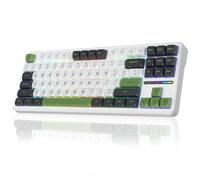AULA Tastiera wireless F87 da gioco Tri-mode,75% tastiere personalizzate hot swappable, imbottitura a cinque strati, interruttori pre-lubrificati, retroilluminazione RGB, tastiera meccanica TKL per PC