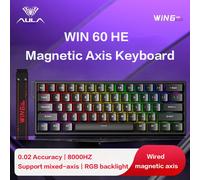 AULA WIN60 HE Connessione cablata Tastiera ad asse magnetico Tastiera meccanica personalizzata RT per giochi di e-sport Frequenza di polling 8K