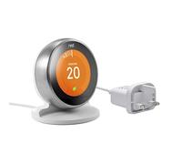 Aulbilly Supporto con cavo di alimentazione e adattatore per termostato Google Nest Learning di terza generazione (bianco)