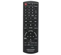 AULCMEET N2QAYB000640 Telecomando di Ricambio Compatibile con il Micro Sistema HiFi Panasonic SC-PMX5 SC-PM500 SC-PM500DB SC-PMX5DB SA-PMX5DB SB-PMX5 SA-PM500GA-K SA-PM500GAXK SA-PM500EF-K