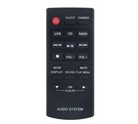 AULCMEET N2QAYC000060 Telecomando sostitutivo compatibile con sistema audio micro FM Hi-Fi Panasonic SC-HC17EB-K SC-HC17EG-K SC-HC17PU-K SCHC17 SCHC17EBK SC-HC17EC-K SC-HC17EE-K