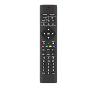 AULCMEET Telecomando di ricambio compatibile con il sistema TELE Ricevitore satellitare digitale UP T2 4K Smart TV Upgrade, sintonizzatore DVB-T2 HEVC HDR10+HLG, adattatore HDMI/SCART