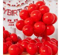 AULE Palloncini Rossi Lattice: 50 Pezzi 30cm Rosso Palloncini Latex Spessi Feste per Donne Compleanno Anniversario Matrimonio Fidanzamento Proposta Natale Addio al Nubilato